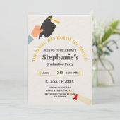 Invitation Fêtez la graduation ! Tassel Worth the Hassle (Debout devant)