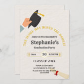 Invitation Fêtez la graduation ! Tassel Worth the Hassle (Devant / Derrière)