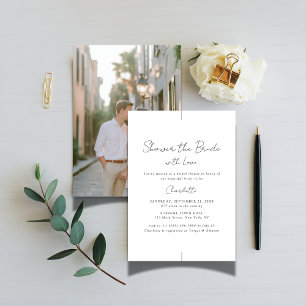 Invitation Fêtez l'amour Couple Photo Fête des mariées Party