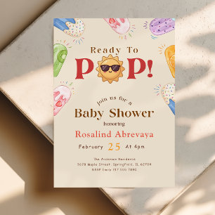 Invitation Fêtez l'été avec une Baby Shower Popsicle