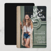 Invitation Fêtez l'invitation du Graduate Graduate Party (Devant / Derrière)