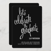 Invitation Fêtez l'invitation du Graduate Graduate Party (Devant / Derrière)