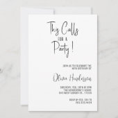 Invitation Fêtons cet appel à un anniversaire de fête (Devant)