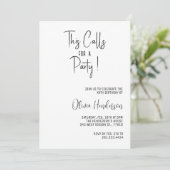 Invitation Fêtons cet appel à un anniversaire de fête (Debout devant)