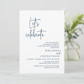 Invitation Fêtons, Dîner de Mariage en Intime (Debout devant)
