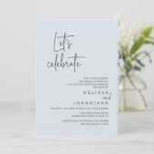 Invitation Fêtons, Dîner de Mariage en Intime (Debout devant)