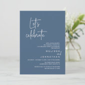Invitation Fêtons, Dîner de Mariage en Intime (Debout devant)