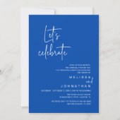 Invitation Fêtons, Dîner de Mariage en Intime (Devant)