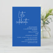 Invitation Fêtons, Dîner de Mariage en Intime (Debout devant)