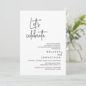 Invitation Fêtons, Dîner de Mariage en Intime (Debout devant)