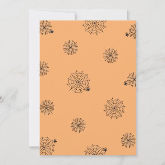 Invitation Fêtons éffrayant Halloween (Dos)