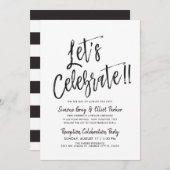 Invitation Fêtons ensemble | Soirée de mariage après la noce (Devant / Derrière)