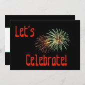 Invitation Fêtons : feux d'artifice (Devant / Derrière)