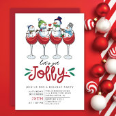 Invitation Fêtons Jolly Noël Cocktail Party