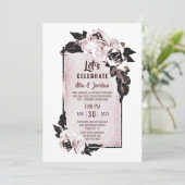 Invitation Fêtons l’élévation florale Dusty Rose (Debout devant)