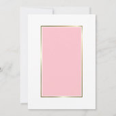 Invitation Fêtons l’élévation florale rose rose (Dos)