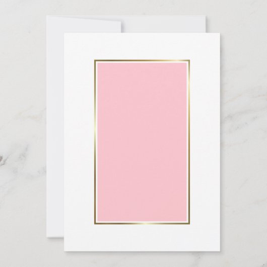 Invitation Fêtons l’élévation florale rose rose (Dos)