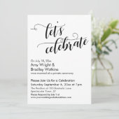 Invitation Fêtons la calligraphie lors de la soirée post-nupt (Debout devant)