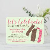 Invitation Fêtons la cuisine italienne Spumoni glace crème (Debout devant)