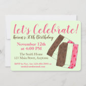 Invitation Fêtons la cuisine italienne Spumoni glace crème (Devant)