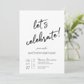 Invitation Fêtons la fête (Debout devant)