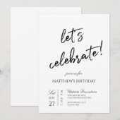 Invitation Fêtons la fête (Devant / Derrière)