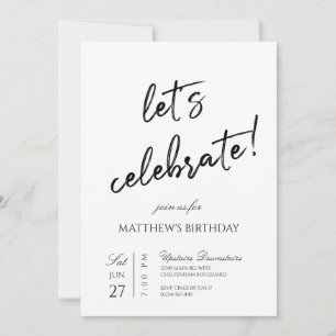 Invitation Fêtons la fête