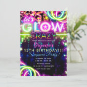 Invitation Fêtons la fête d'anniversaire de Neon, folle et co (Debout devant)