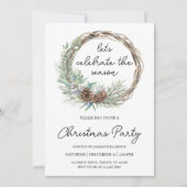 Invitation Fêtons la fête de fin d'année (Devant)