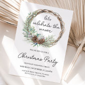 Invitation Fêtons la fête de fin d'année