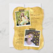 Invitation Fêtons la fête de l'or chic Grad de la finition (Dos)