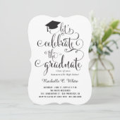 Invitation Fêtons la fête des diplômés classiques (Debout devant)