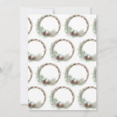 Invitation Fêtons la fête des fêtes de saison (Dos)