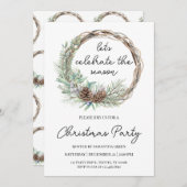 Invitation Fêtons la fête des fêtes de saison (Devant / Derrière)