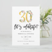 Invitation fêtons la fête du faux or du 30e anniversaire (Debout devant)