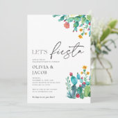 Invitation Fêtons la fête mexicaine de l'engagement (Debout devant)