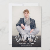 Invitation Fêtons la remise des diplômes en photo (Devant)