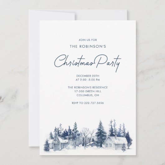 Invitation Fêtons la saison ! Fête de Noël (Devant)