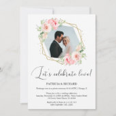 Invitation Fêtons l'amour à la réception de mariage Eloped (Devant)