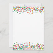 Invitation Fêtons l'anniversaire de Confetti Party (Dos)