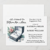 Invitation Fêtons l'avenir Monsieur. & Mme, Fiançailles (Devant / Derrière)
