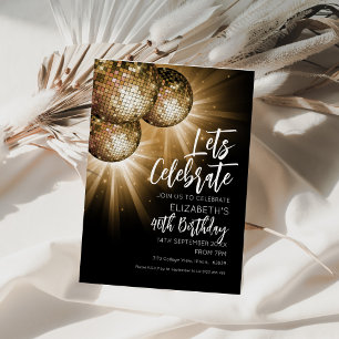 Invitation Fêtons le Disque Doré Disco