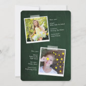 Invitation Fêtons le Graduate Chalkboard Grad Party (Dos)