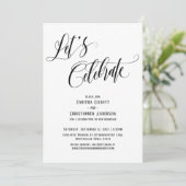 Invitation Fêtons l'élaboration du script noir et blanc (Debout devant)