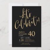 Invitation Fêtons les 40 ans de Black Gold (Devant)