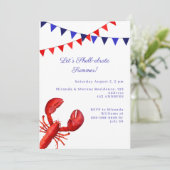 Invitation Fêtons l'été avec une fête côtière (Debout devant)