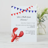 Invitation Fêtons l'été en bord de mer (Debout devant)