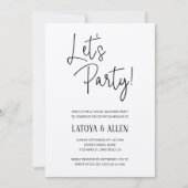 Invitation Fêtons l'évènement de la réception de mariage rust (Devant)