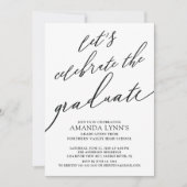 Invitation Fêtons l'invitation à la graduation (Devant)