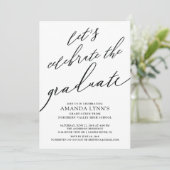Invitation Fêtons l'invitation à la graduation (Debout devant)